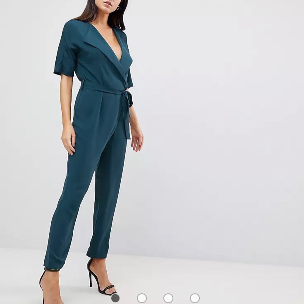US 4 Tall Asos Teal Jumpsuit NWT